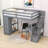 Heuss Kids Twin Loft Bed with Drawers-1005239313