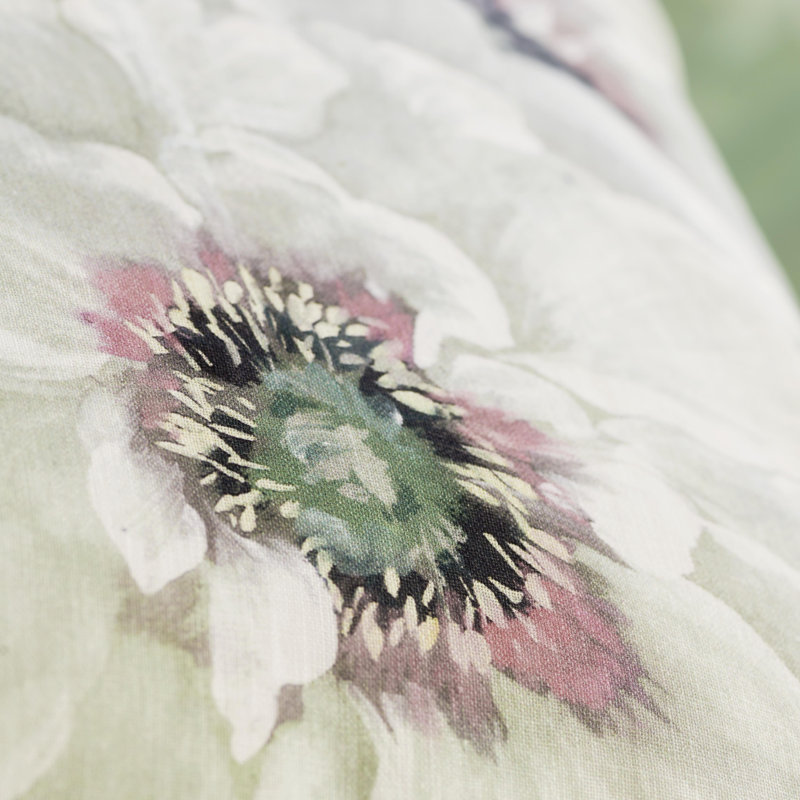 Fleurs Blanche Platinum Duvet Cover, King Duvet Cover