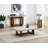 Keven Faux Concrete Top Rectangular Coffee Table
