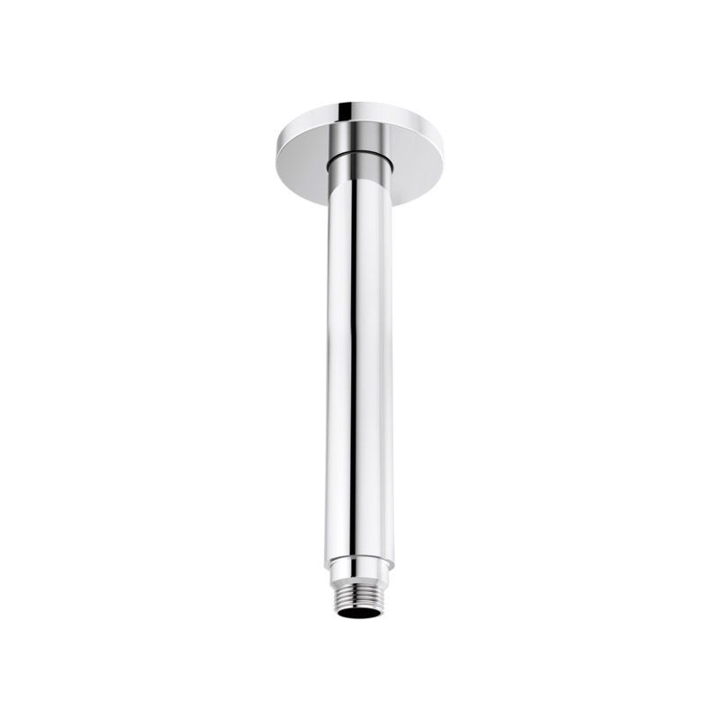 Kintsu® 10" Dual Waterway Ceiling Mount Shower Arm and Round Flange, Chrome