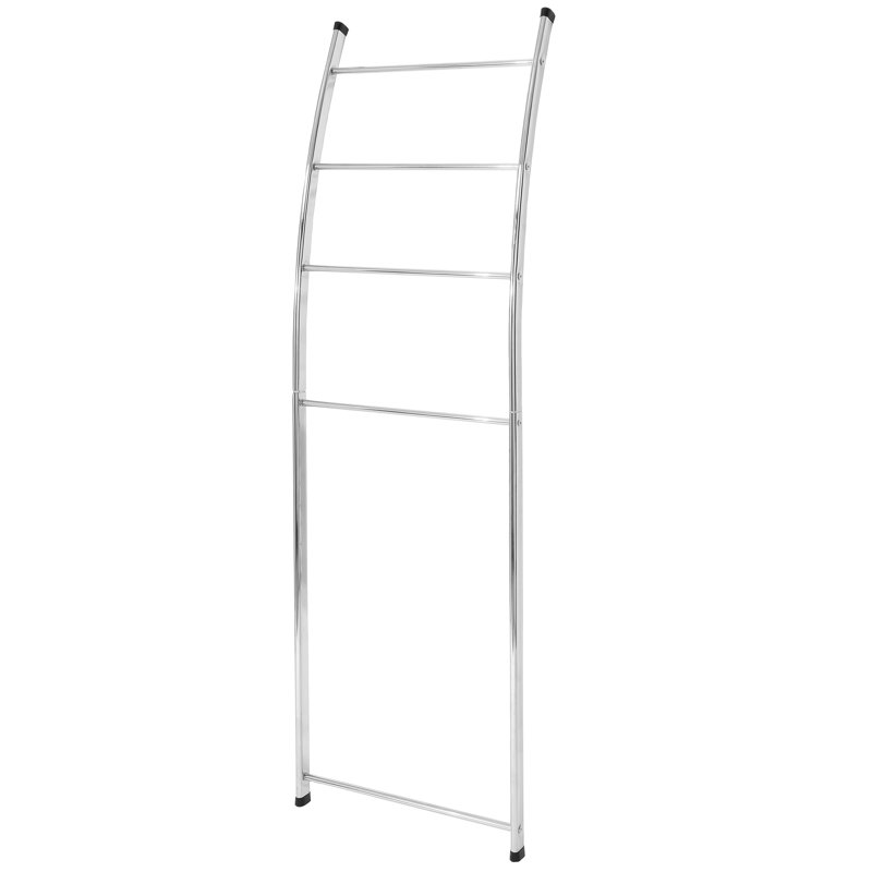 4-Bar Wall-Leaning Towel Quilt Rack, Chrome