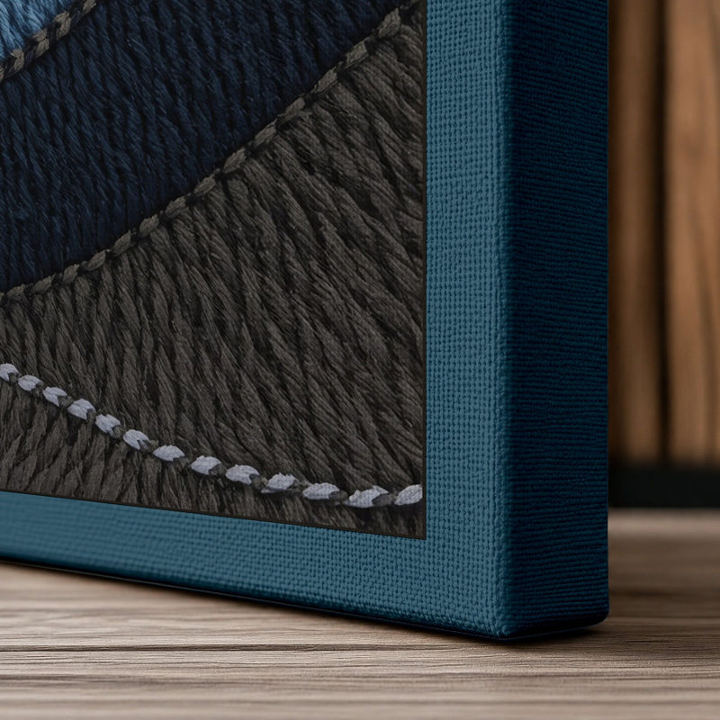 Print, 36x24 - 91.4 x 61.0 cm, Teal Border