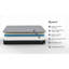 Matelas en mousse viscoélastique 4 couches et base réglable, grand matelas, grand lit