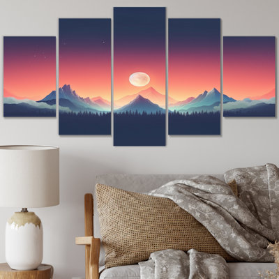 Minimalism Alpine Beauty II Landscape & Nature Wall Decor on Metal