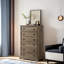 Grande commode de chambre moderne à six tiroirs-246147924