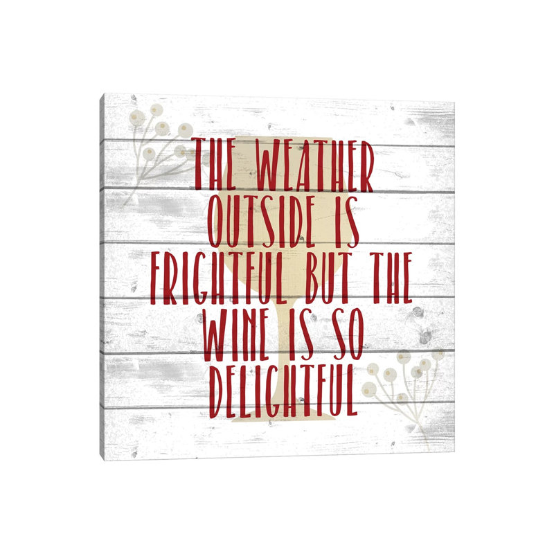 Delightful 1 Piece Wrapped Canvas Wall Art, 30.48cm H x 30.48cm W