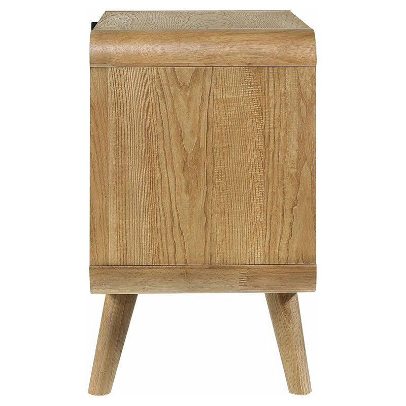 Table de chevet 2 tiroirs Light Ash