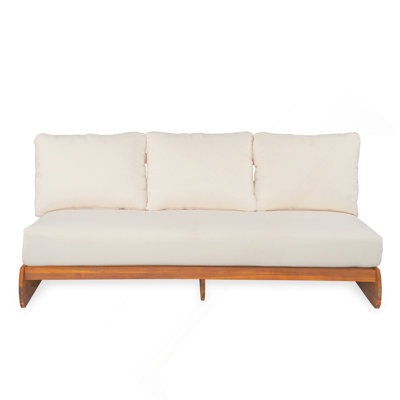 Paresseux d'extérieur 3 places en acacia beige