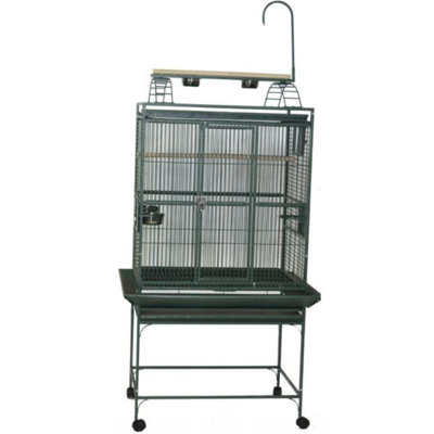 Large Play Top Bird Cage Green