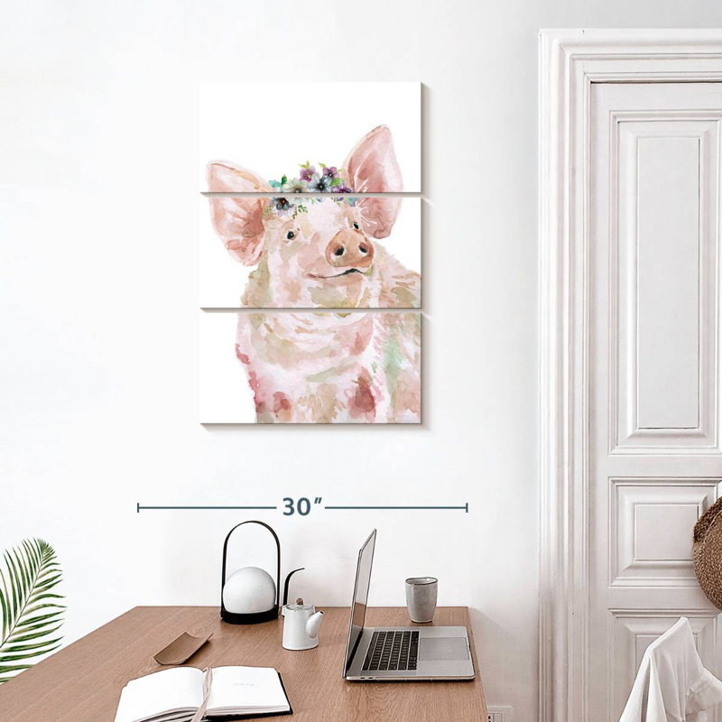 Cochon Brampt, H 32 po x l 20 po