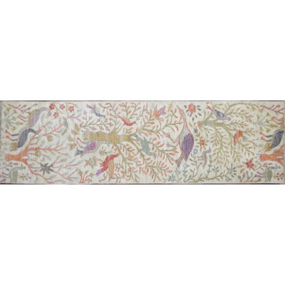 Transitional One-of-a-Kind Runner 2'7" X 9'6" Hand Knotted Area Rug