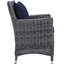 Fauteuil de salle à manger d'extérieur en rotin Modway Summon Wicker-31483480