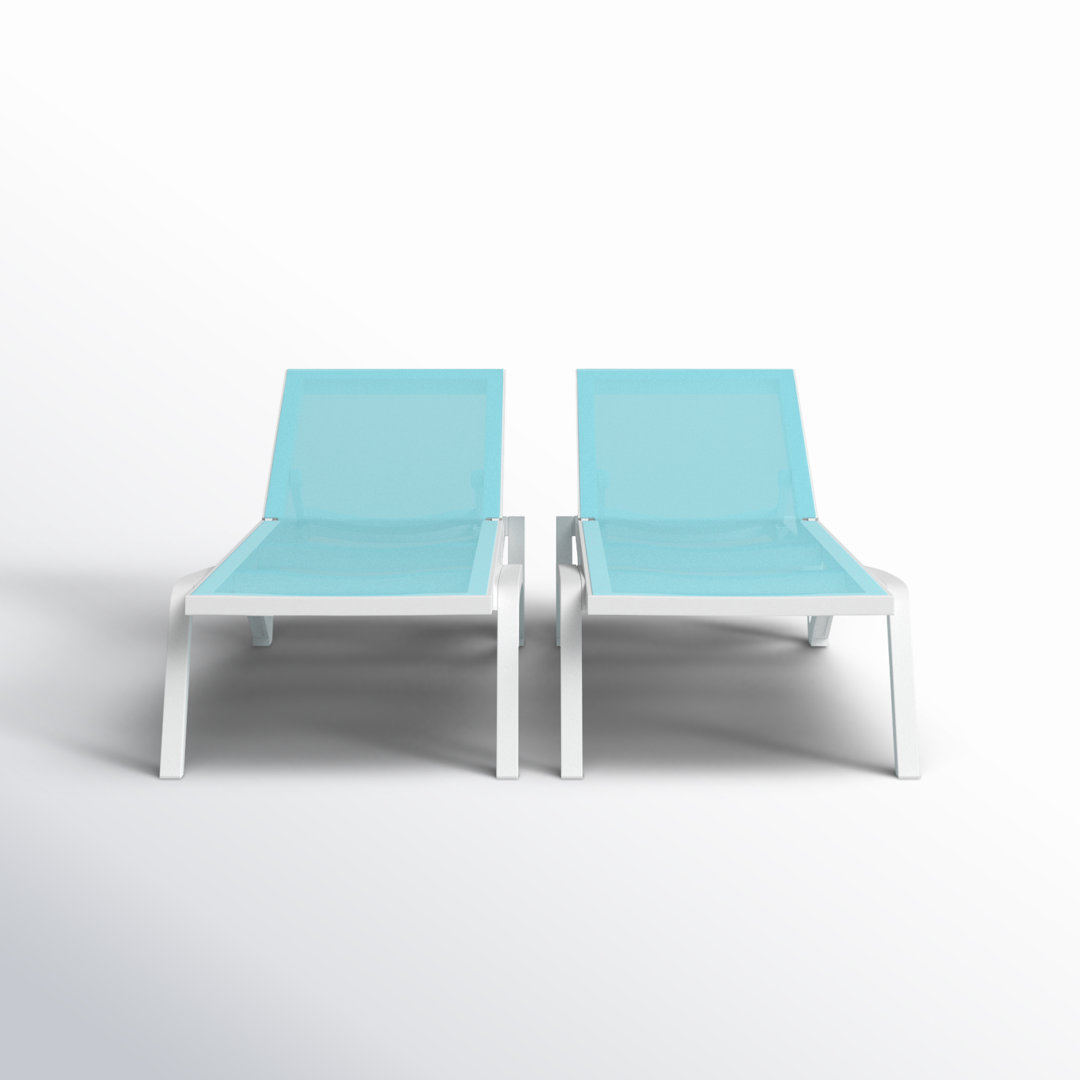 Estas 76" Long Reclining Single Chaise (Set of 2) Joss & Main 