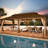 24 Ft. W x 14 Ft. D Hardtop Gazebo, Galvanized Steel Double Roof with Aluminum Frame, Outdoor Gazebo with Curtains and Nettings for Patio, Backyard and Deck-132204331-132271075