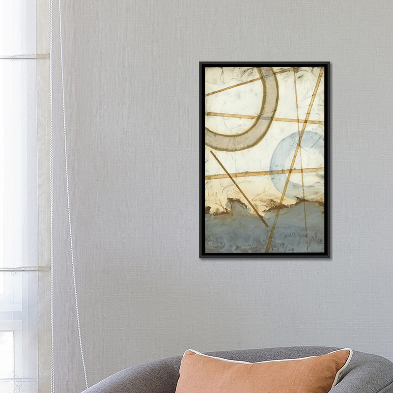 " Intersections I " by Megan Meagher, 26" H x 18" W x 1.5" D, Black Framed Canvas, No Mat