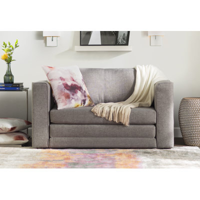 Elsner Tempered Glass C-Shaped Metal End Table