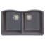 Évier de cuisine à double cuve avec filtre à panier en granite 32 po x l 19 po Aversa-48407036