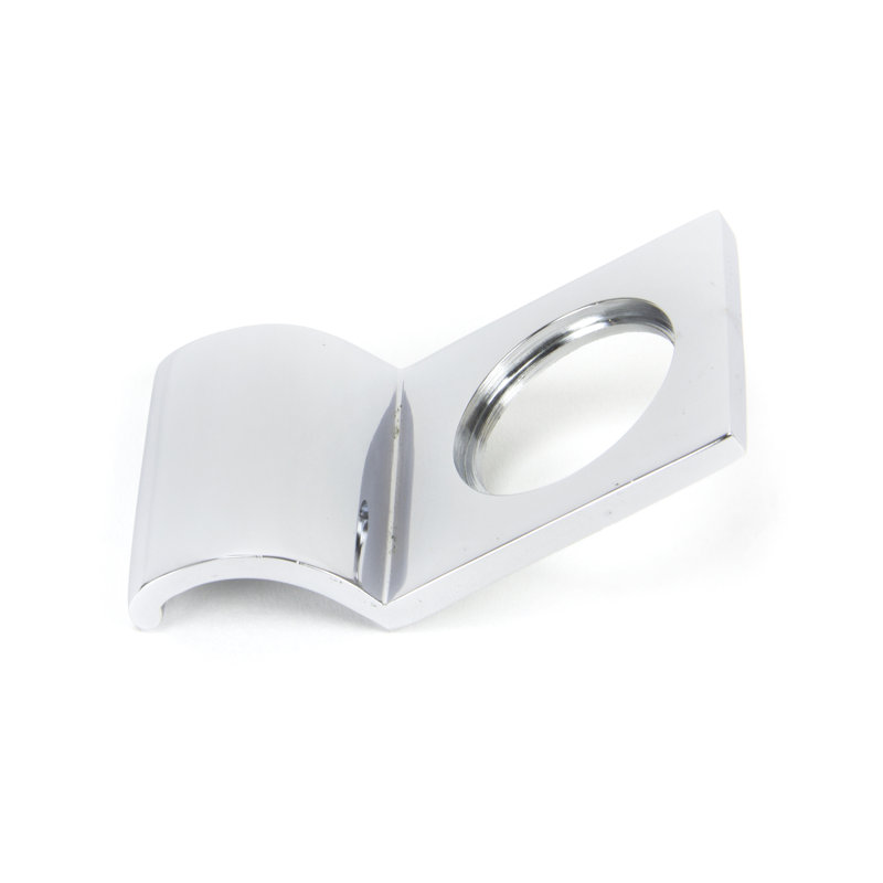 Rim Cylinder Pull Rosette, Polished Chrome