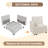126.7’’ Wide U-Shaped Modular Sectional Reversible Sofa Couch with Storage Ottoman-1660448478