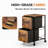 Kahira 15.4 " W 2 Drawer Mobile File Cabinet, Wood Top Home Office Filing Cabinets, Printer Cabinet Fits Letter Files-1462157648