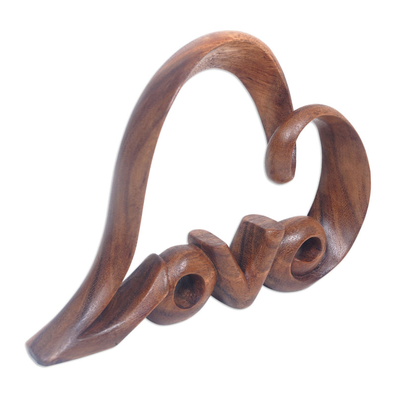 Sculpture en bois faite à la main Lark Manor ™