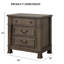 Mobilier de chambre à coucher de style transitionnel 1pc