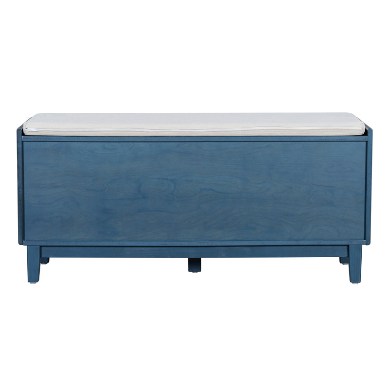Banc d'entrée avec rangement, banc à chaussures rembourré avec portes, banc à chaussures en bois pour entrée et couloir
