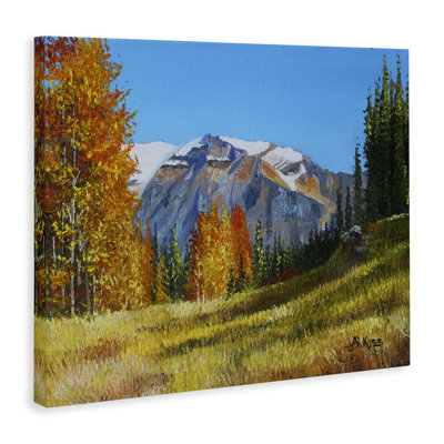Art mural sur toile "Autumnal Mountain Valley" par Andrew Kiss