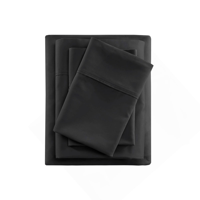 Ensemble de draps 4 pièces Cool King, Ensemble de draps pour très grand lit avec 2 taie