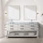 Meuble-lavabo double en chêne blanc 80 po X P 22 po D-728701579