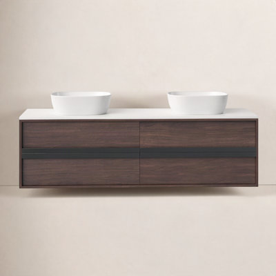 Sintra 72" Cedar Double Bathroom Vanity