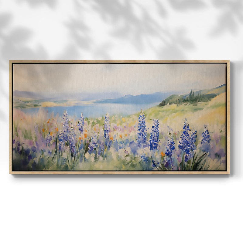 Botanical Series-CCL XXIX- Toile tendue avec châssis tendue, prête à être accrochée, Naturel, H 17 po x l 33 po
