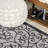 Deronte Vintage Filigree Textured Weave Light Gray/Black Indoor/Outdoor Rug-1053473387