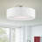 Fabric Semi Flush Mount