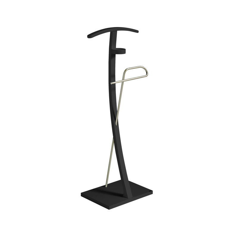Twigg Freestanding 1 - Hook Coat Rack, Black
