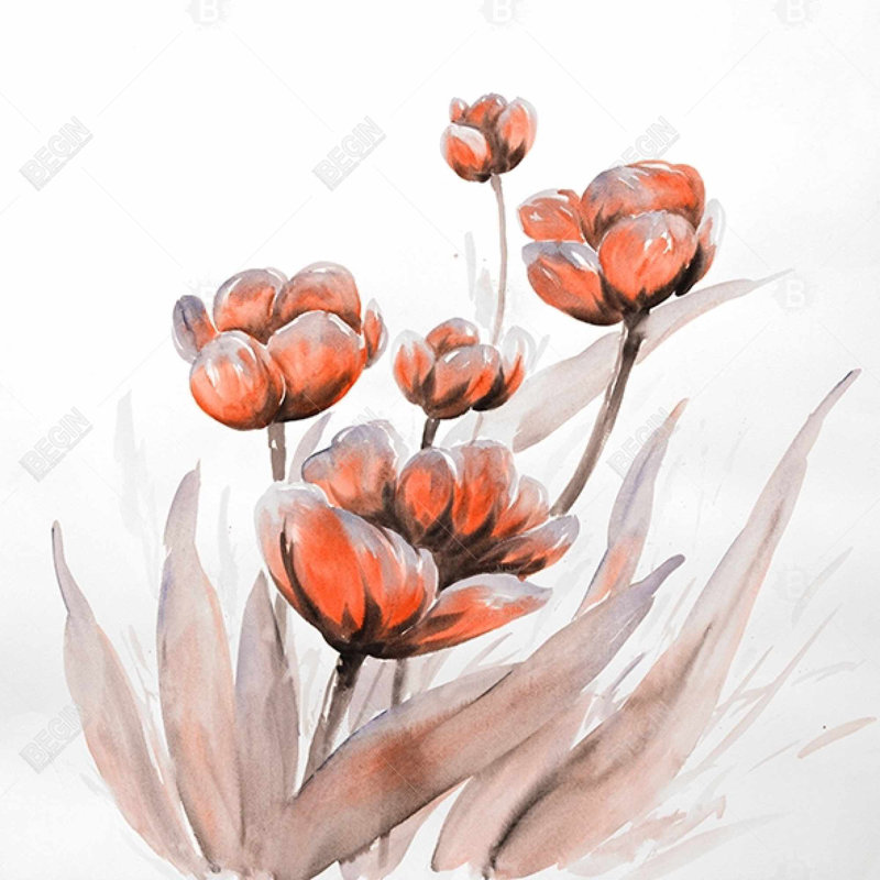"Aquarelle de fleurs sauvages"
