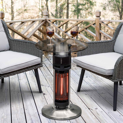 Arragon Stainless Steel Electric Standing Patio Heater Patio Heater