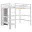 Lit mezzanine avec tablettes et bureau-719522491
