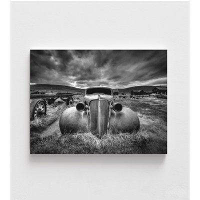 Forgotten Roads – Black and White Vintage Car Photography