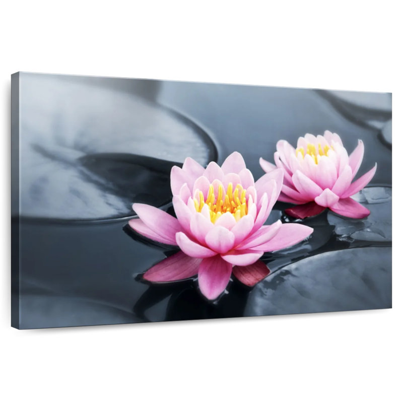 Harnek Pink Pop Lotus, 20" H x 30" W