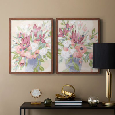 Blush Array I-Premium Framed Print -Ready to Hang - No Nails Required - No Nails Required