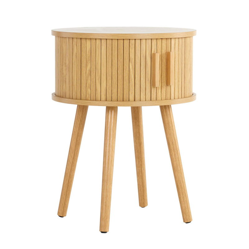 Chahna 45cm W Manufactured Wood Bedside Table