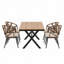 Table de salle à manger et chaises d'extérieur 5 pièces-412267141