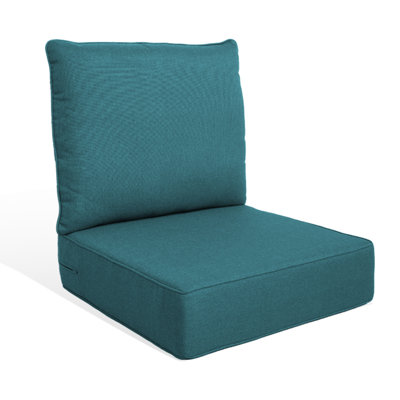 Ensemble de coussins d'extérieur, coussins de siège de siège profond de 6 pouces avec housse amovible, ensemble de coussins de remplacement pour chaise, canapé, causeuse