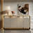 Solid Wood Minimalist Modern Sideboard-102709671