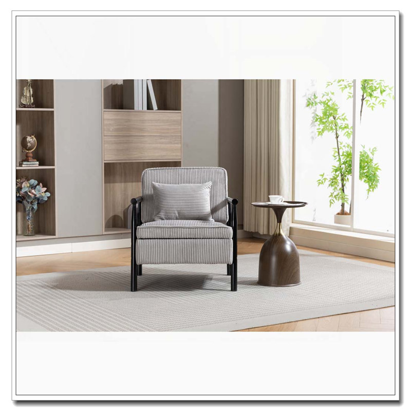 Chaise d'appoint moderne, Gris ancien