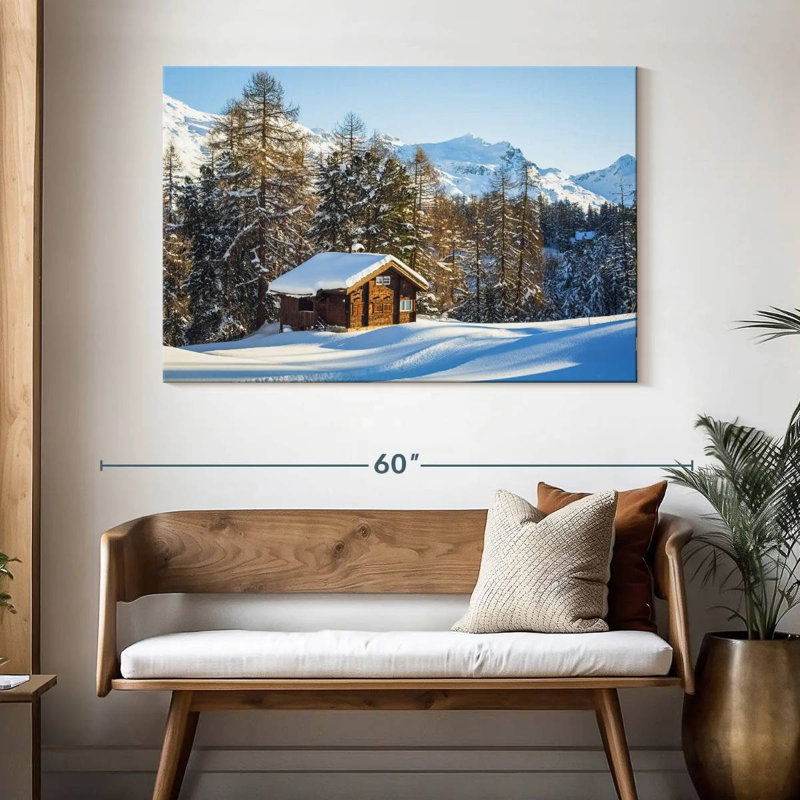 Lilie Winter Cabin Retreat, H 32 po x l 48 po