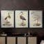 Antique Heron I - Toile tendue avec châssis sur mesure - 3 pièces-1554443129-1554443132