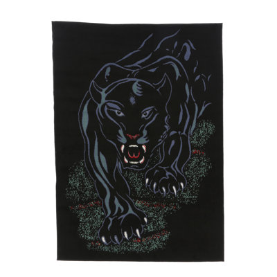 Tapis noir Folse Panther
