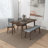 Fabric Upholstered Solid Wood Bench-1967409254